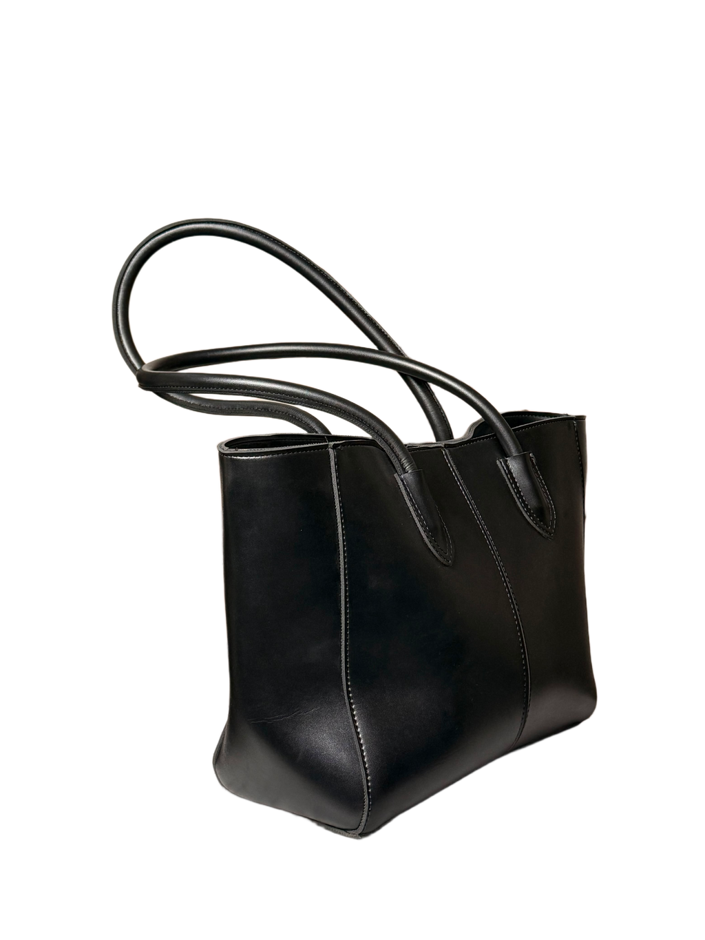 Luxe Everyday Black Tote Bag – Sleek & Timeless Carryall