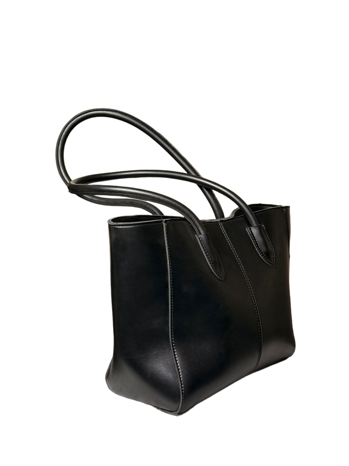 Luxe Everyday Black Tote Bag – Sleek & Timeless Carryall