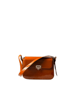 Amber Gloss Crossbody Bag – Polished Caramel Statement Bag