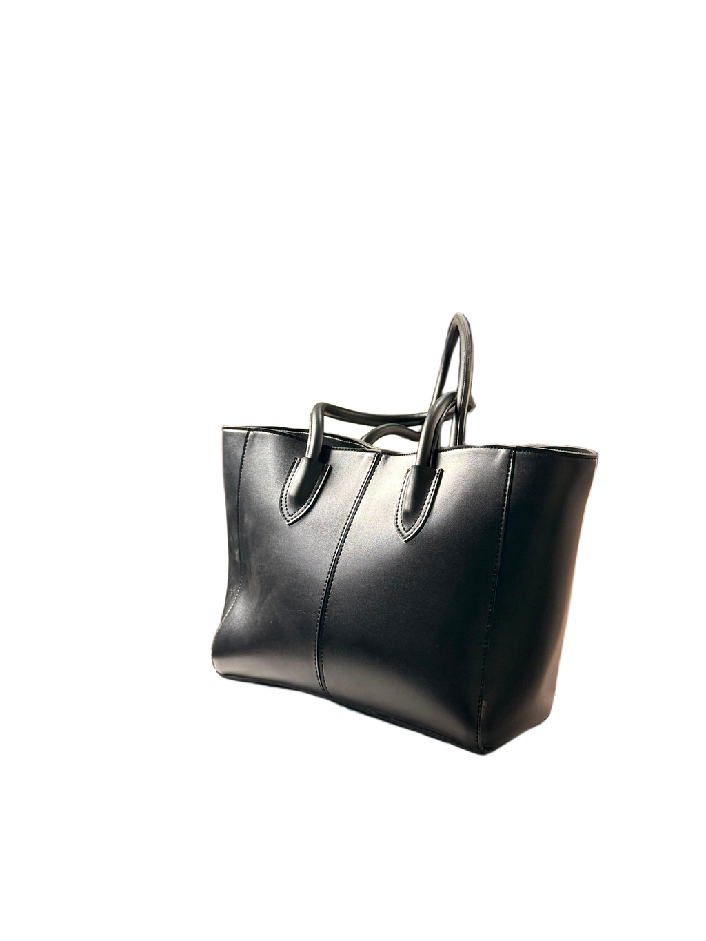 Luxe Everyday Black Tote Bag – Sleek & Timeless Carryall