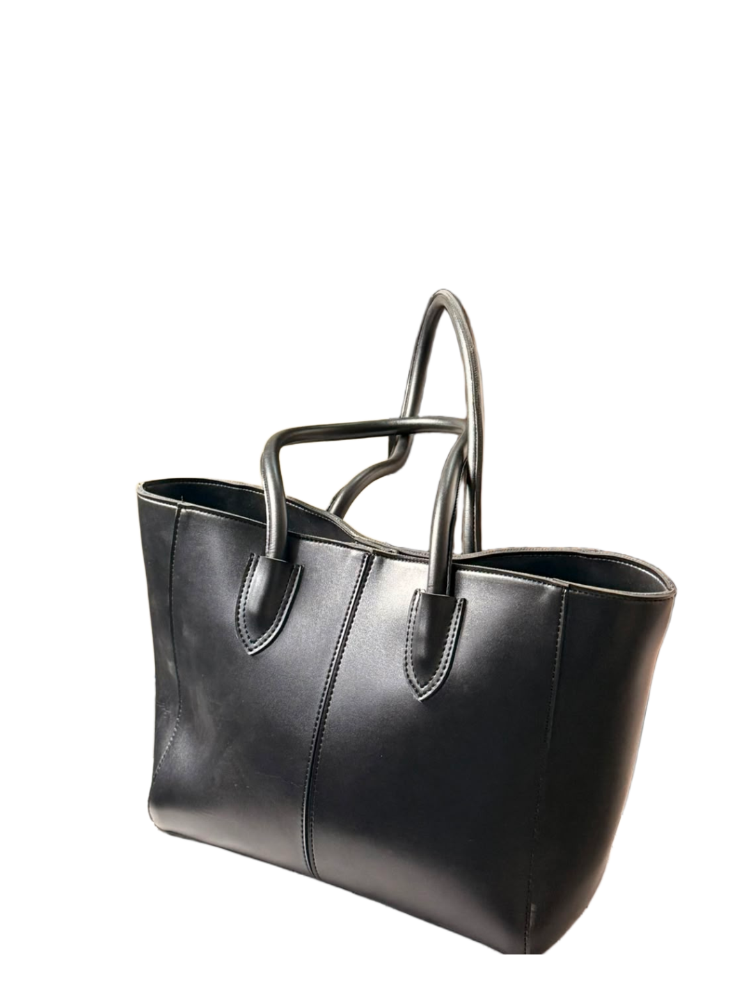 Luxe Everyday Black Tote Bag – Sleek & Timeless Carryall